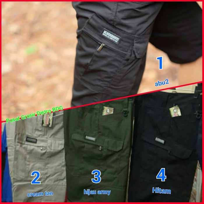 Celana Tactical pendek original / celana pdl cargo gunung TNI Polisi