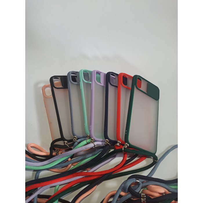 IPHONE X/XS/11 PRO/11 PRO MAX Case Dove Candy Tutup Lensa Kamera Dan Tali Panjang