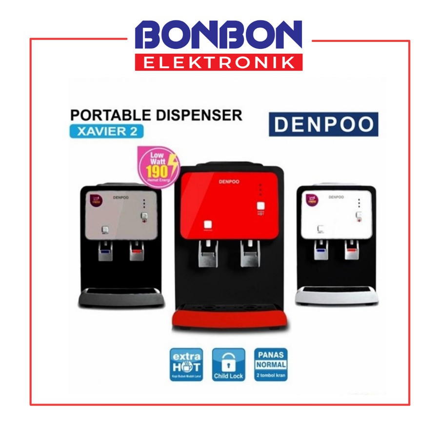 Denpoo Dispenser Galon Atas Portable Xavier 2 / II