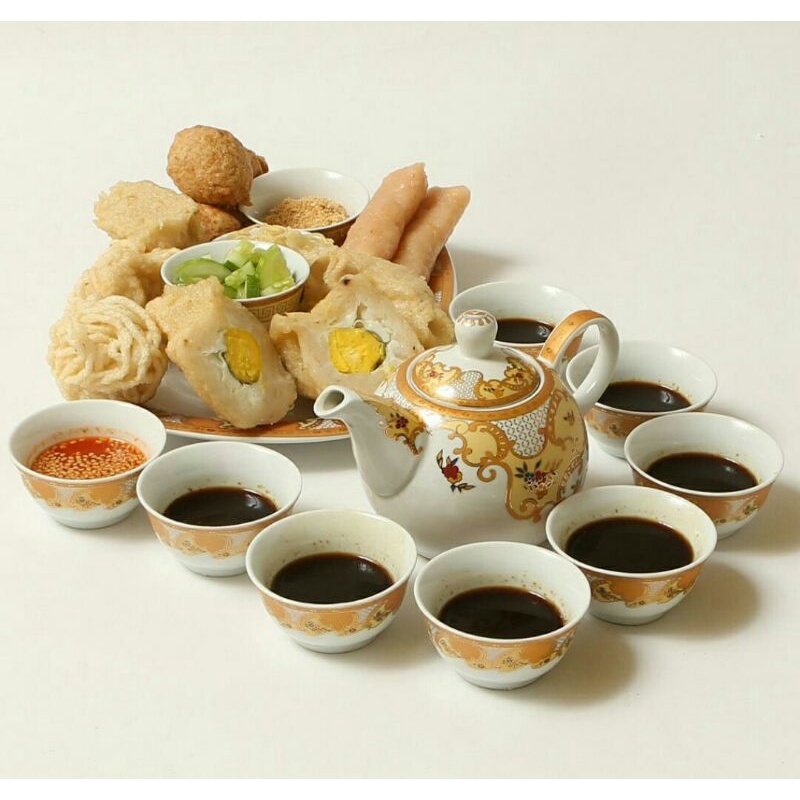 Teko Cuka Set Mangkuk Keramik Vicenza / Teko Wadah Cuka