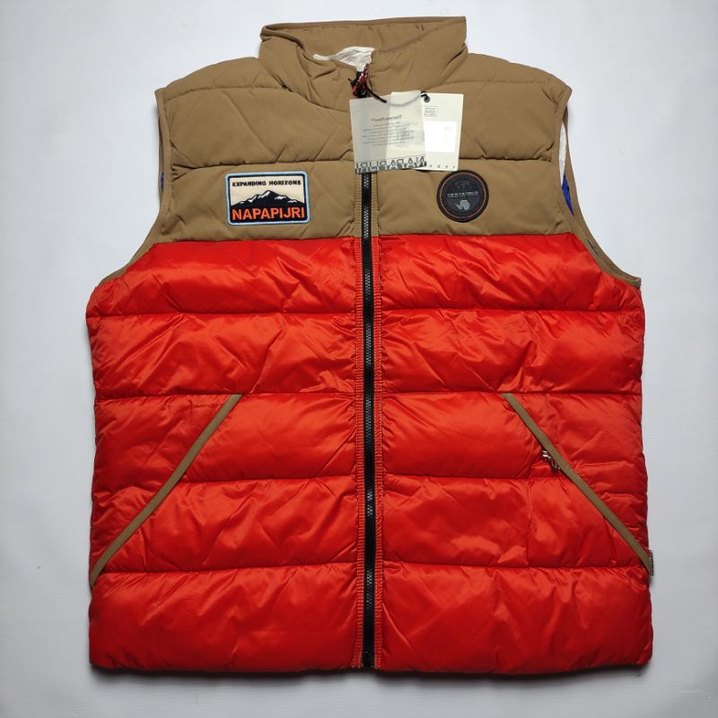 Napapijri Vest Ater Orange Clay Original 100% Size XXL