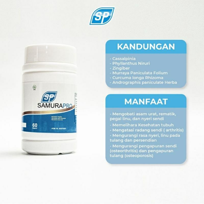 

Samurapro herbal untuk nyeri sendi asam urat pegel