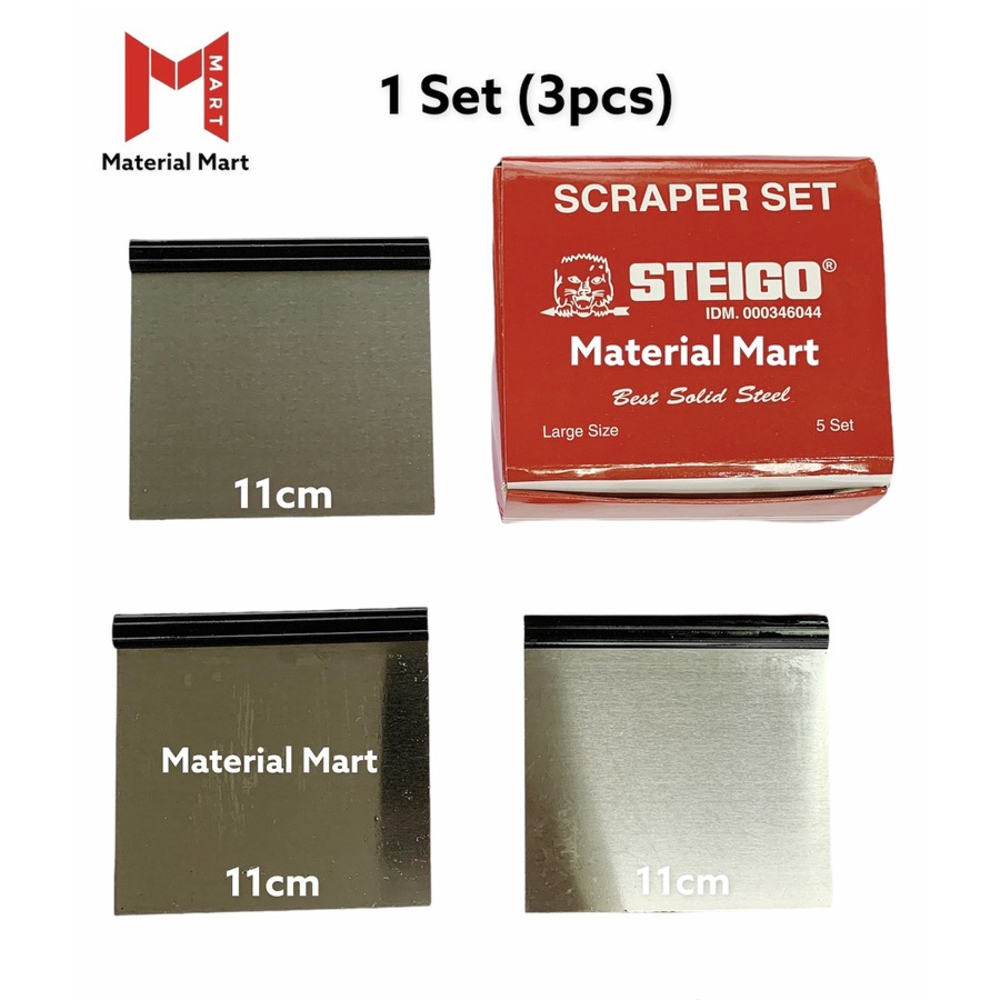 Kape Set (3 pcs) | Scrapper Set MURAH | Kapi Set | Sekrap Besar | Skrap | Material Mart