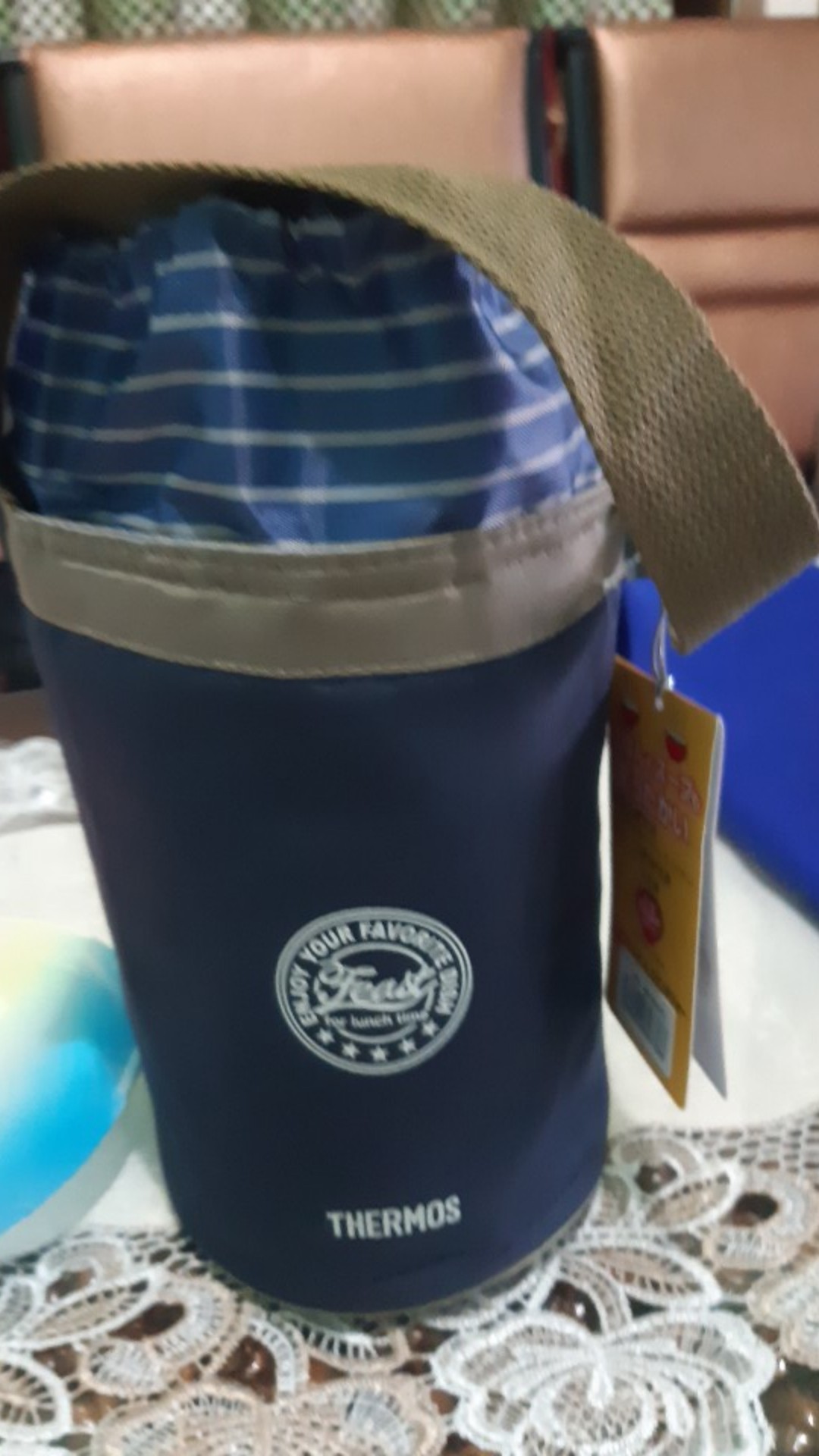 Thermos Vacuum Lunch Tote Insulated  Navy Blue (jbc-801-nvy)