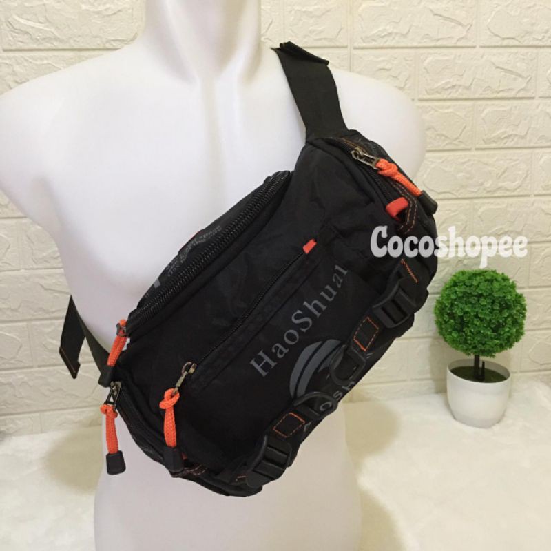 Tas Selempang Waistbag Anti Air Large Capacity Import