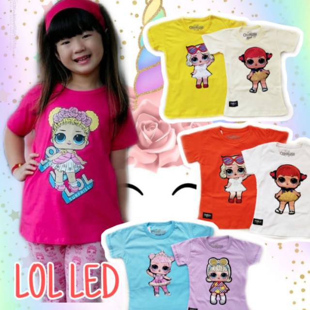 Kaos Anak LOL LED (Bisa Nyala)