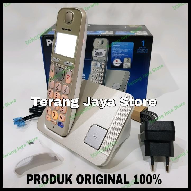 Telepon Wireless Panasonic Kx-Tge210 Eco + Clear Sound (Gold)
