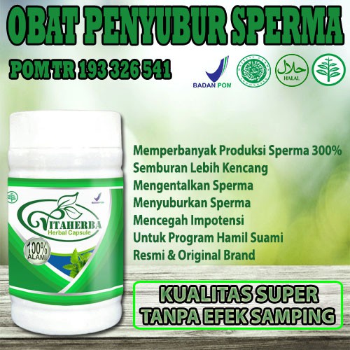 BISA COD-TERLARIS VITAHERBA KAPSUL OBAT PENYUBUR PENGENTAL SPERMA PENAMBAH JUMLAH SPERMA OBAT KESUBU