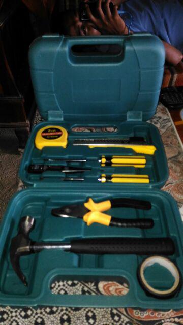 [bj] Repairing Tool Set 9 In1 / Kit Alat Tukang Servis Rumah Atau Mobil