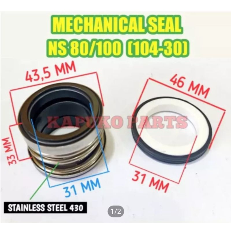 104-30 MECHANICAL SEAL POMPA NS 80