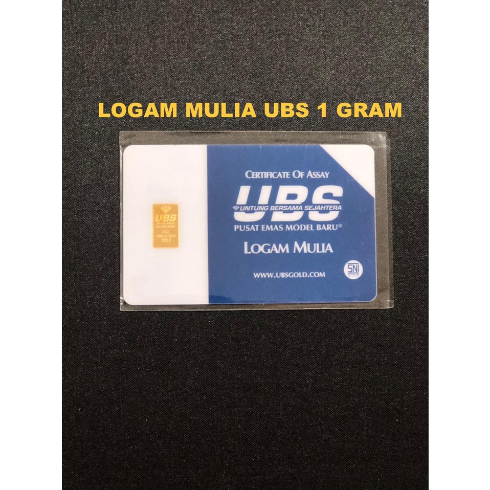 Emas/Logam Mulia UBS 1 Gr Sertifikat