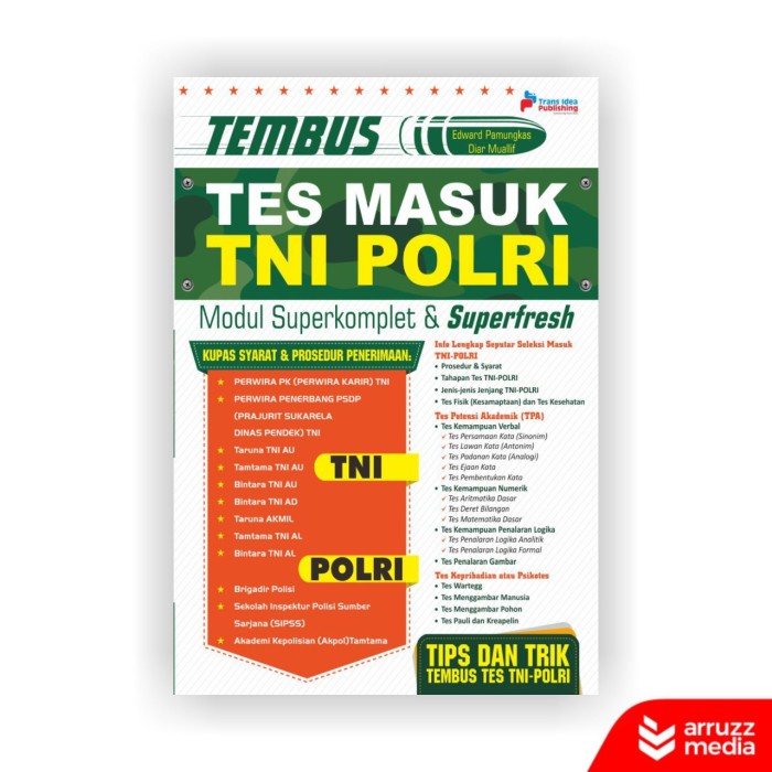 

Buku TEMBUS TES MASUK TNI POLRI Modul Superkomplet & Superfresh KPL416