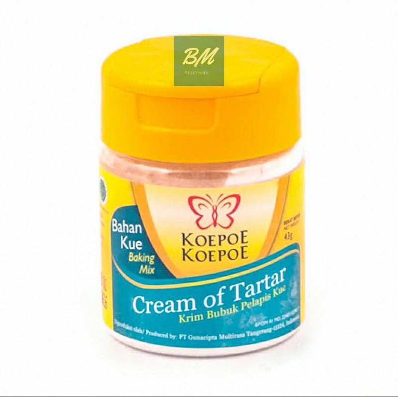 

Koepoe Kupu Cream of Tartar 43 gr Krim Bubuk Pelapis Kue