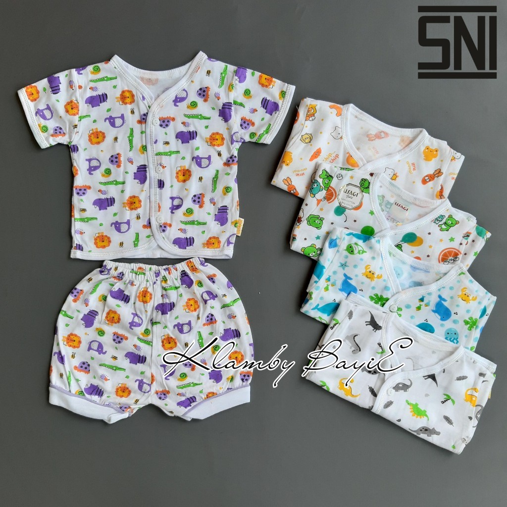 USAGI SNI Setelan Baju dan Celana Pendek Bayi 0 12 Bulan USAGI SNI Setelan Baju dan Celana Pendek Bayi 0 12 Bulan