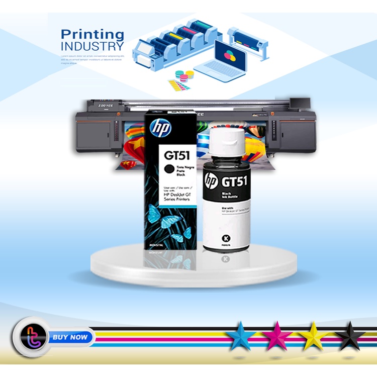 Tinta printer HP GT-51 GT-52 BLACK ink 115 310 315 410