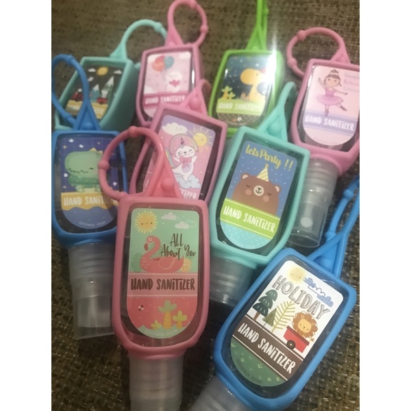 Handsanitizer anak gantung holder lucu botol 30ml seperti antis mengandung alkohol 70 persen pas unt