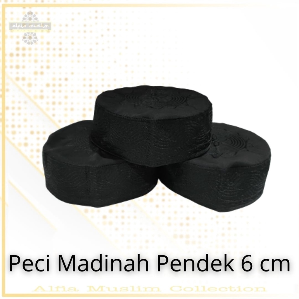 Peci Madinah/Peci Haji/Kopyah Madinah/Kopyah Haji/Peci Madinah Pendek