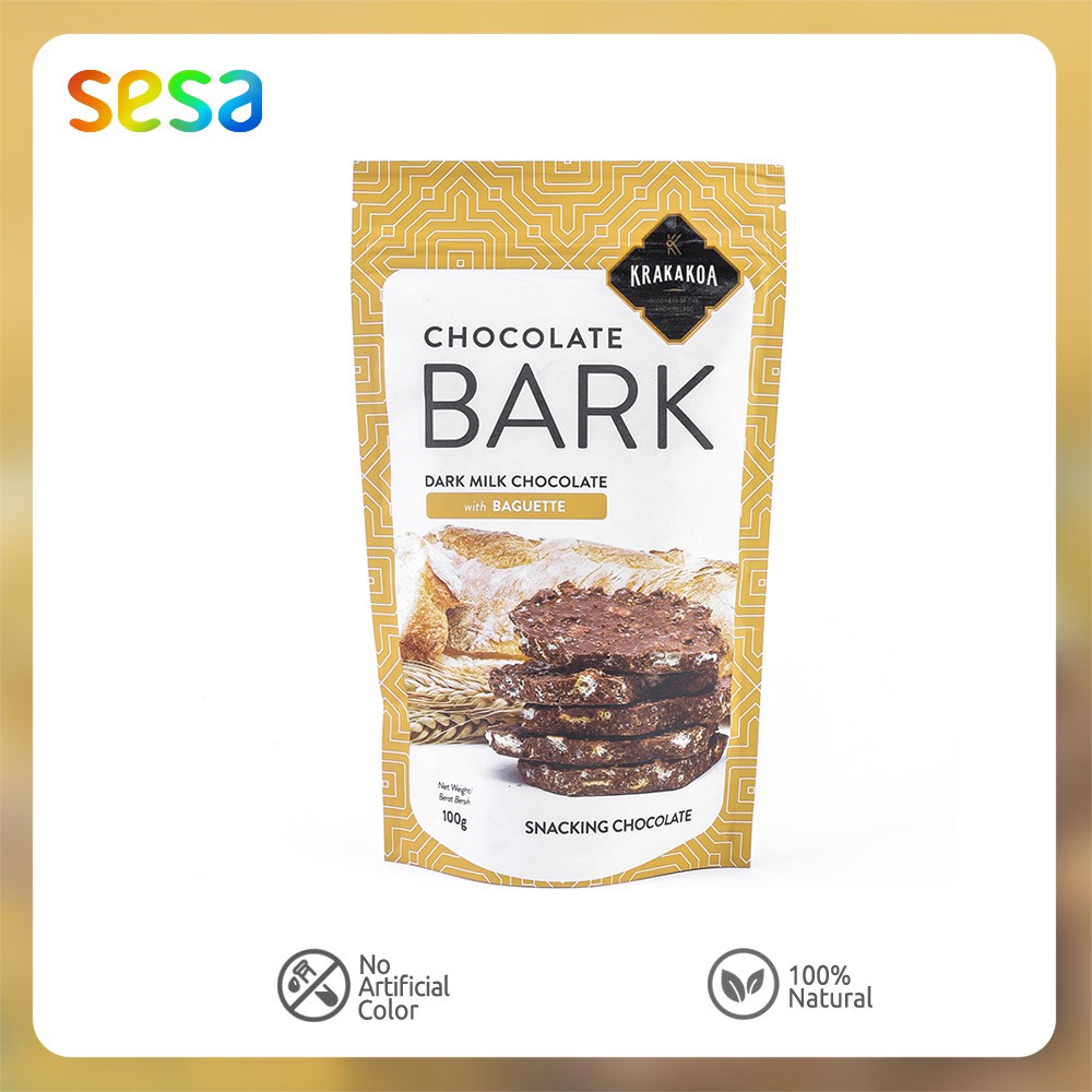 

Krakakoa Chocolate Bark Dark Milk Chocolate with Baguette 100 g