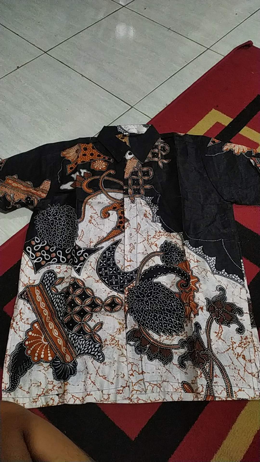 Bswart Batik Hrb026 Kenongo Hem Pendek Padi Pekalongan M L Xl Batik Pria Murah Modern Grosir