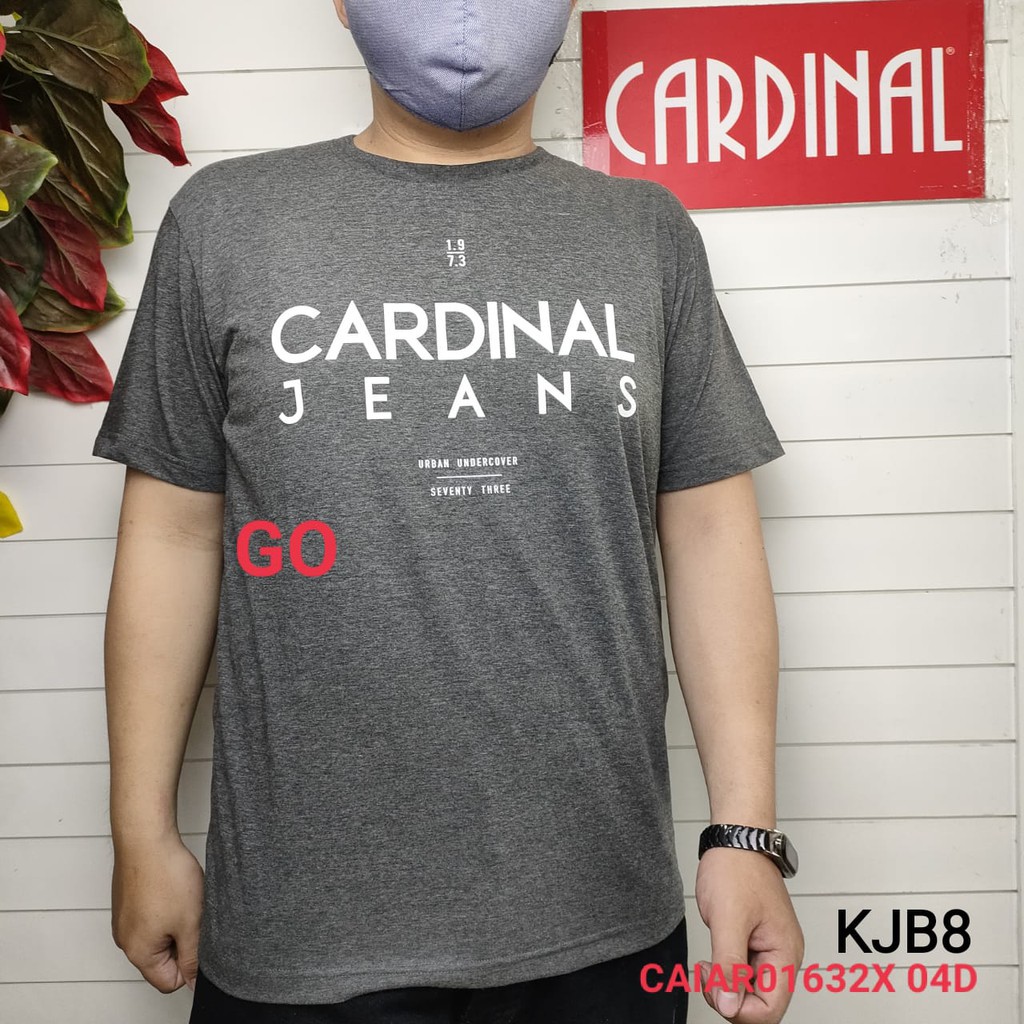 gos gof KJB CARDINAL JEANS KAOS T-Shirt Pakaian Pria Atasan Kaos Oblong Casual Santai Original