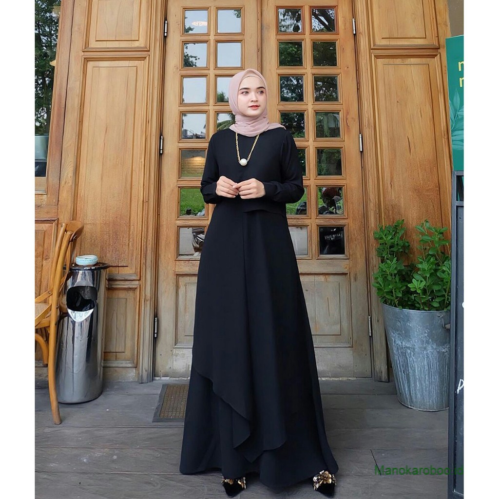 Gamis Terbaru/  New Series Miza/ Dress Maxi/Gamis Moscrepe/ Terlaris/ Terpopuler /Gamis Cantik