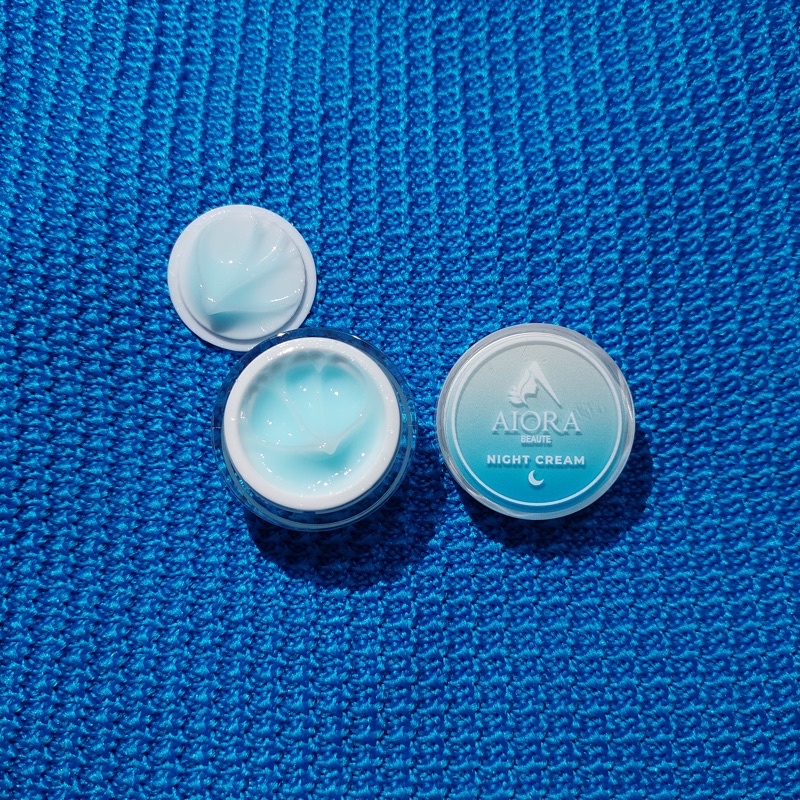 aiora cream malam brightening | cream malam acne | aiora beaute skincare | cream wajah glowing | aio