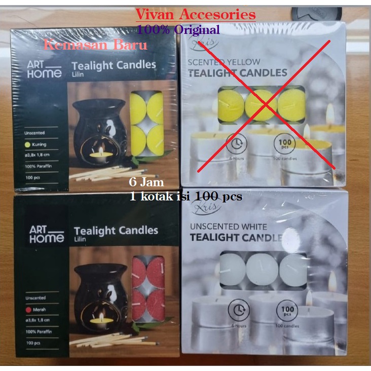 Lilin Kris Aromaterapi  / Anti Nyamuk / Tealight Candles 6 jam