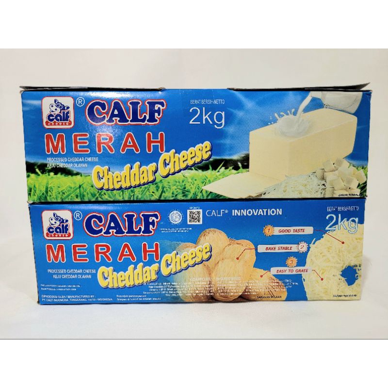 

Keju calf merah 2 kg | Calf cheese cheddar 2 kg | Calf merah