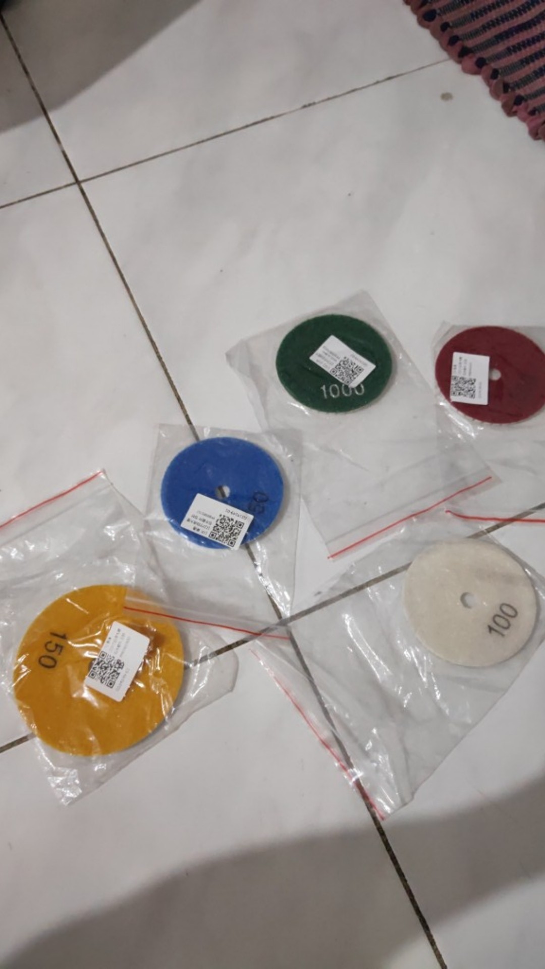3inch Round Diamond Polishing Pad Granite Marble Grinding Disc Wet Polisher Tool