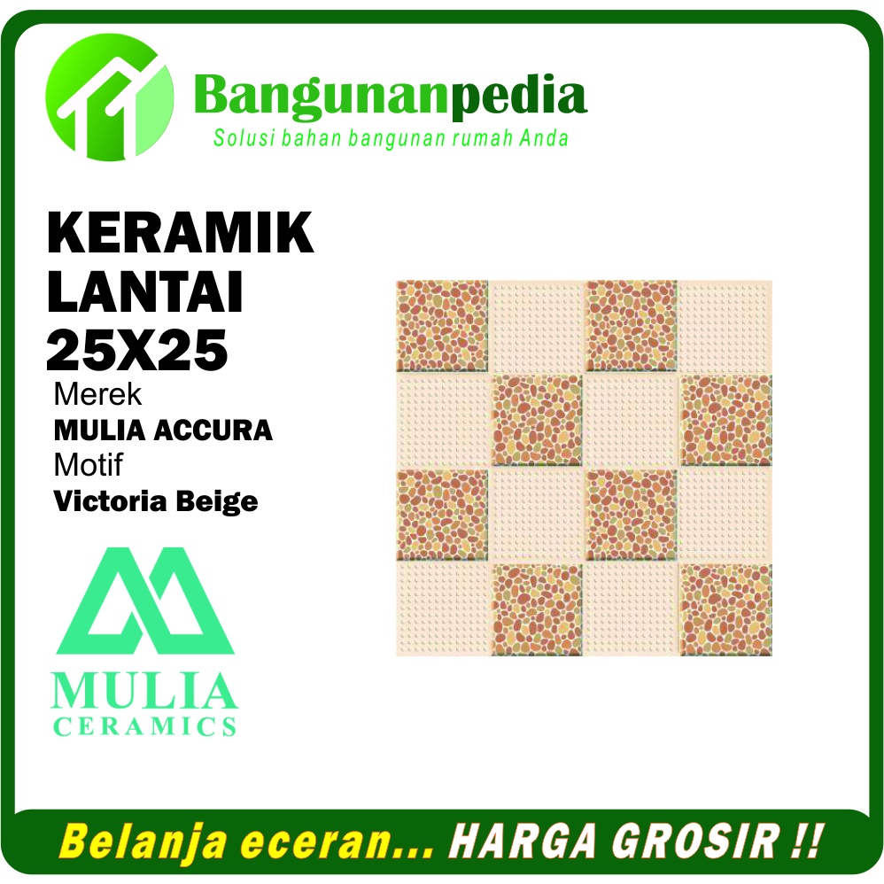 Jual Keramik Lantai 25x25 Mulia Victoria Keramik Kamar Mandi | Shopee