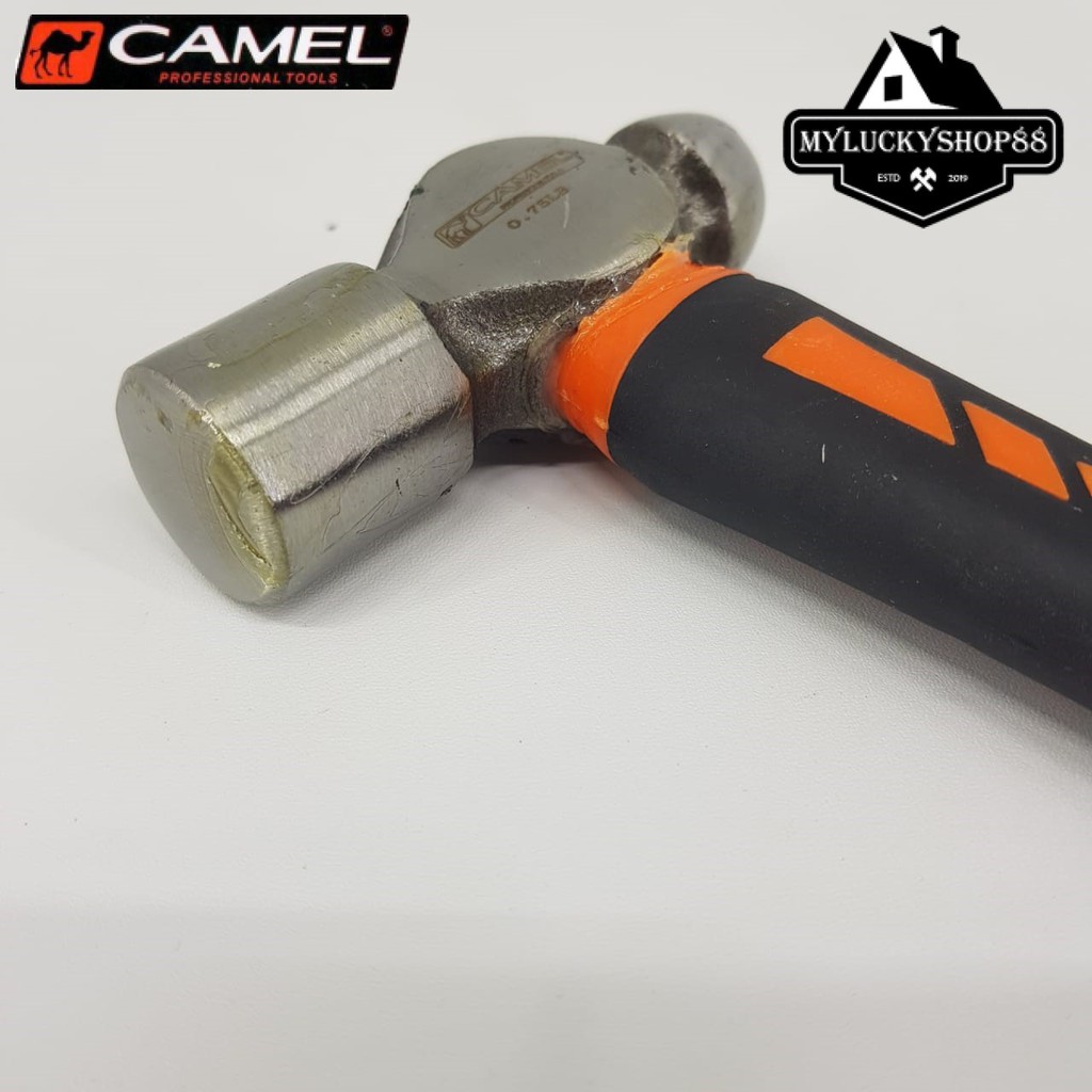 Camel Palu Konde 3/4 LB Ball Pein Hammer Rubber Grip Karet 0.75 LB