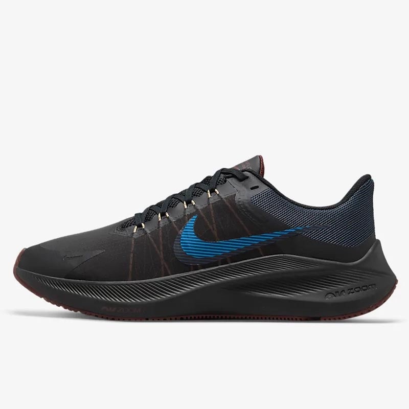 Nike Sepatu Lari Pria Zoom Winflo 8 - Hitam ORIGINAL