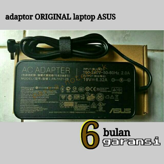 Adaptor ORIGINAL laptop Asus ROG 19v - 6.32a new square