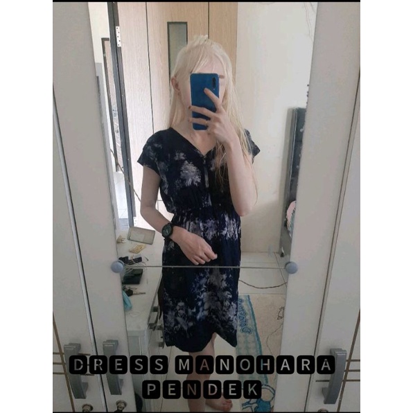 (READY, BISA COD PILIH MOTIF) DRESS MANOHARA PENDEK ETNIK BUNGA / DASTER RAYON BALI MURAH