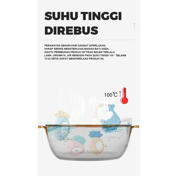 [BELI 3 FREE JEPITAN TEETHER] TEETHER GIGITAN BAYI / MAIANAN KERINCINGAN BAYI / RATTLE BAYI