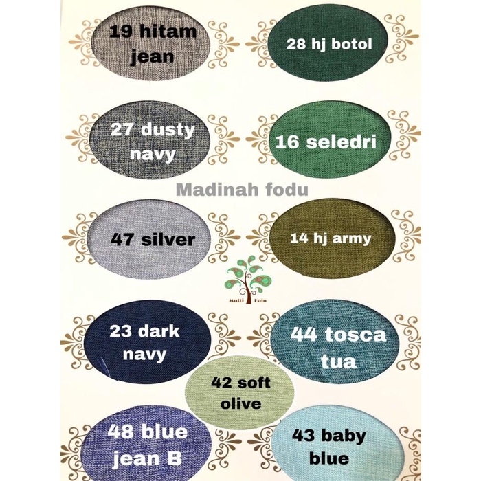 Bahan Kain Katun Cotton Madinah Premium 1 roll 40 yard