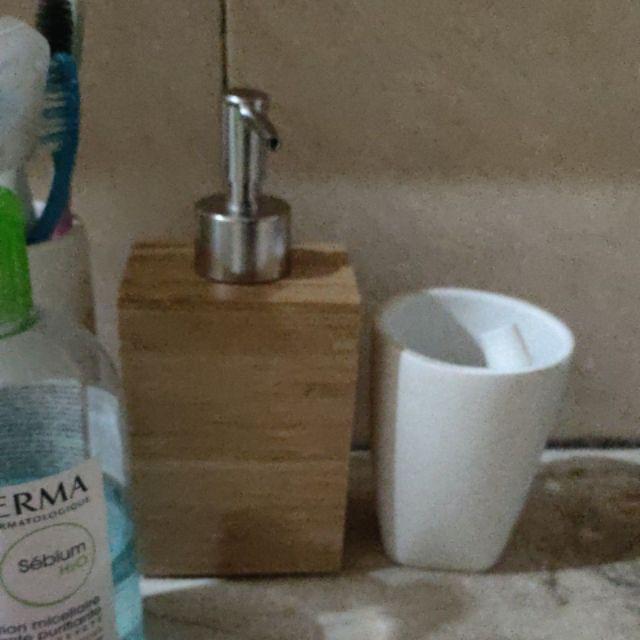 Soap Dispenser, Bamboo, Tempat Sabun Mudah Di Isi Ulang Dr1311