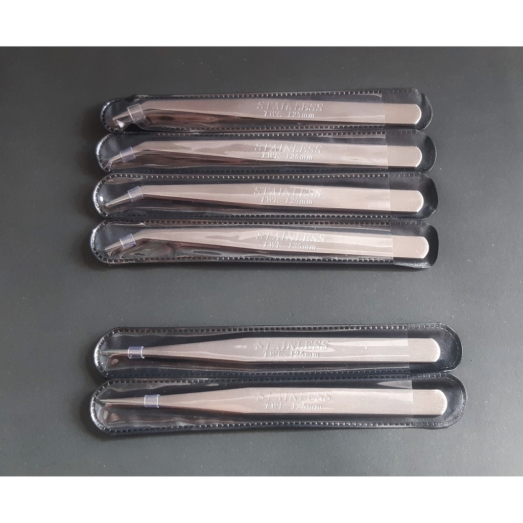 Jual Pinset Lancip Bengkok Pingset Twizer Lurus Twezers Benang Clip ...