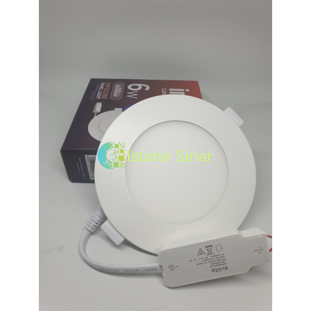 LAMPU LED PLAFON INLITE SLIM DOWNLIGHT LED IN LITE 6 WATT LAMPU PANEL