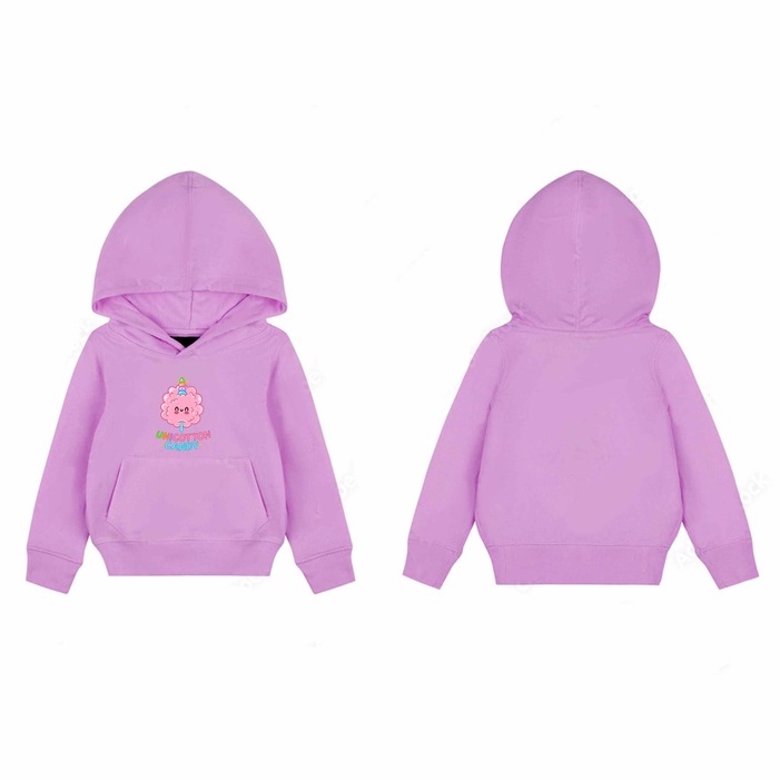 Sweater Unicorn Cutton Candy Sweater Hoodie Pakaian Fleece Anak