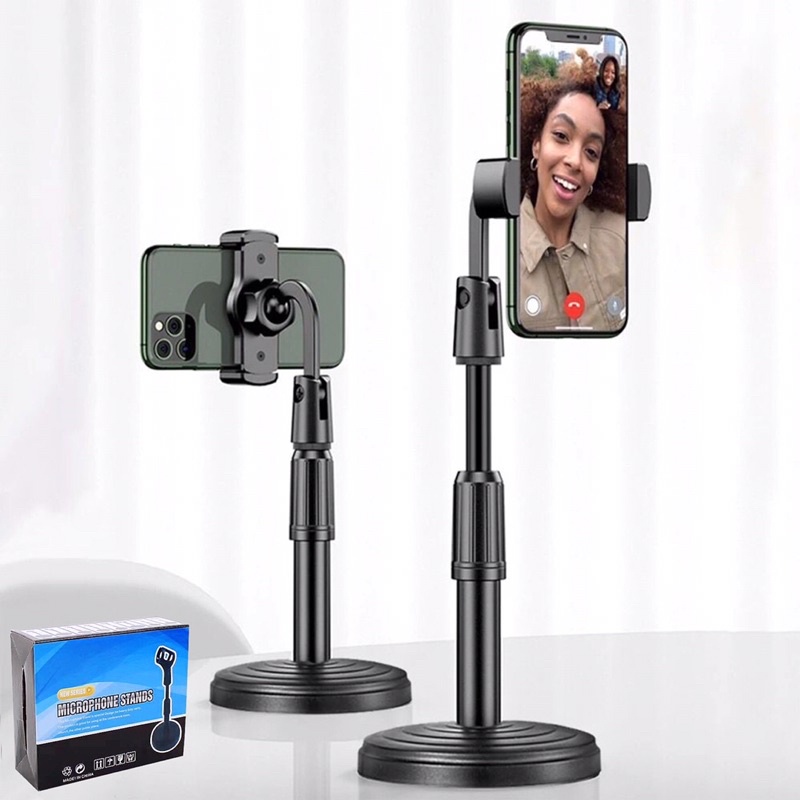 Stand Holder HP Handphone Penyangga Broadcasting Putar 360 Desktop HD25