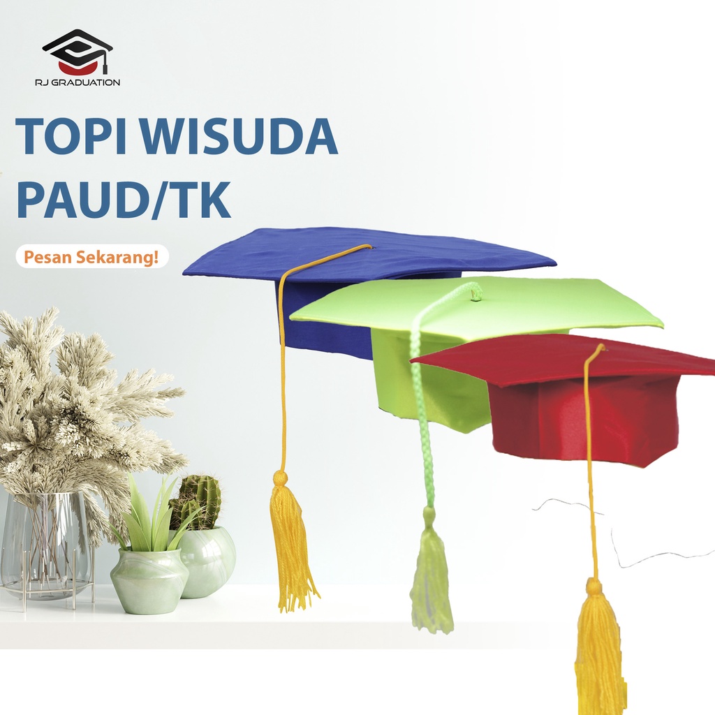 TOPI WISUDA ANAK TK / TOPI WISUDA PAUD / ATRIBUT WISUDA