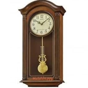 Jam Seiko Wooden Wall Clock Qxh066B Dual Chimes QXH066 Original tersedia stok
