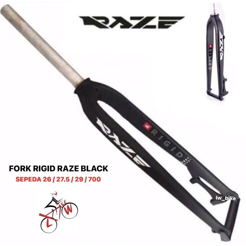 Fork Rigid Raze Oversize 26 / 27.5 / 29 / 700 Alloy Disc Brake Black