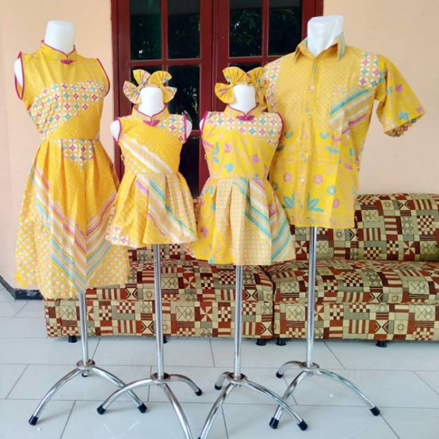 Ethnickidswear Cheongsam Dress Baju Seragam Keluarga Qipao Family Set Baju Imlek Keluarga