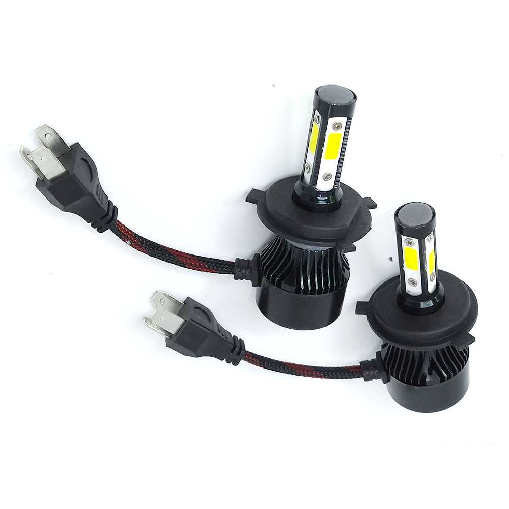 Lampu Mobil LED COB Headlight H4 Cool White 2 PCS