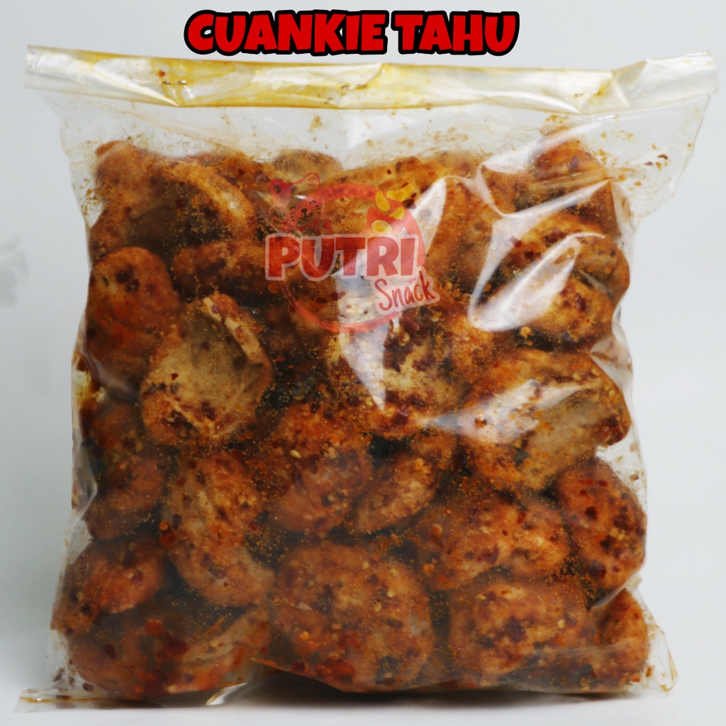 Cuankie Tahu Bumbu Seblak Kering 50 Buah Extra Daun Jeruk