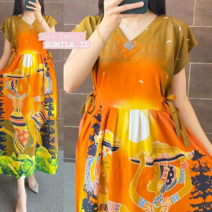 ((REKOMENDASI)) GROSIR DASTER SOMILA.ID TERBARU NAGITA LEHER V PINGGANG SERUT BATIK BU TEJO STAR MOO
