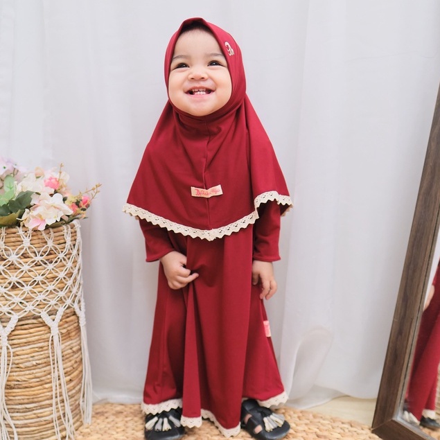 HONEYBLOSSOM gamis bayi perempuan polos alesha / gamis bayi perempuan 1 tahun