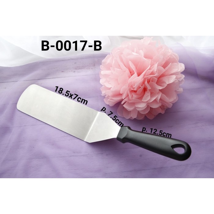 

KUE-PENGHIAS-ALAT- B-0017-B SPATULA KAPE SUTIL PIZZA MARTABAK BURGER TEPANYAKI STAINLESS -ALAT-
